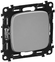 Переключатель без рамки Legrand Valena Allure 1-кл. проходной алюминий картинка